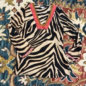 Boston Proper Beaded Tunic - M